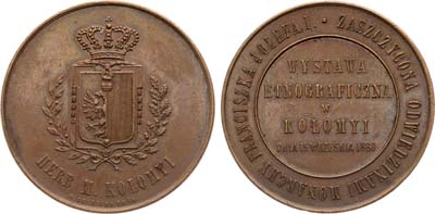 Лот №926, Медаль 1880 года. Этнографическая выставка в Коломые.