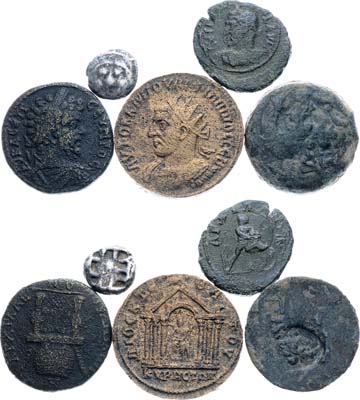 Лот №93,  Сборный лот из 5 монет античных монет.