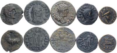 Лот №94,  Сборный лот из 5 монет античных монет.