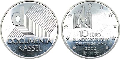 Лот №100,  Германия. Федеративная Республика. 10 евро 2002 года. Выставка современного искусства 