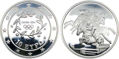 Лот №113,  Греция. 10 евро 2004 года. Серия 