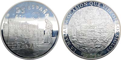 Лот №127,  Испания. 25 экю 1994 года. Битва при Лепанто и Университет Алькала.