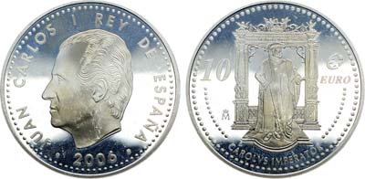 Лот №130,  Испания. 10 евро 2006 года. Выдающиеся европейцы. Карл V.