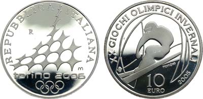 Лот №137,  Италия. 10 евро 2005 года. Серия 