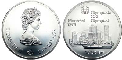 Лот №147,  Канада. 10 долларов 1973 года. Серия 