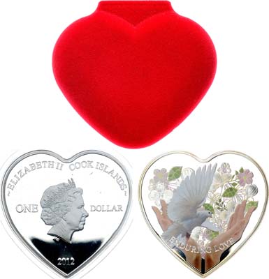 Лот №204,  Острова Кука. 1 доллар 2012 года. Вечная любовь.