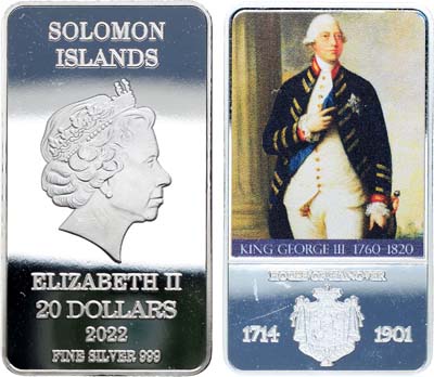Лот №274,  Соломоновы Острова. 20 долларов 2022 года. Серия 