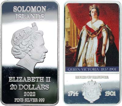 Лот №275,  Соломоновы острова. Королева Елизавета II. 20 долларов 2022 года. Серия 