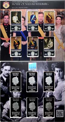 Лот №278,  Соломоновы Острова. Набор из 6 монет 2022 года. Королевские дома Европы.