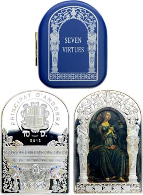 Лот №33,  Андорра. Княжество. 10 динеров 2012 года. Серия 