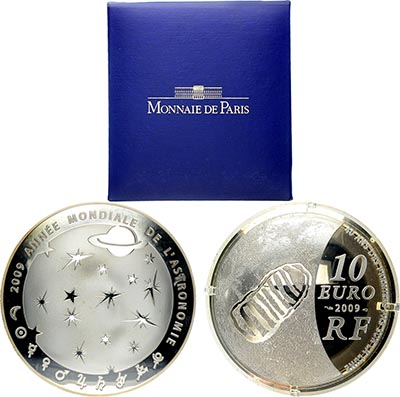 Лот №341,  Франция. 10 евро 2009 года. Международный год астрономии.