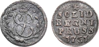 Лот №292, Солид 1761 года.
