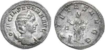 Лот №30,  Римская Империя. Отацилия Севера, жена императора Филиппа I Араба. Антониниан. 248 г..