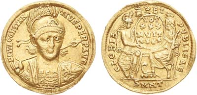 Лот №31,  Римская империя. Император Констанций II. Солид. 351-355 гг..