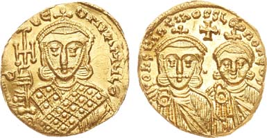 Лот №36,  Византийская империя. Император Константин V Копроним. Солид. 757-775 гг..