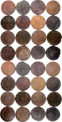 Лот №1068, Сборный лот из 36 монет.