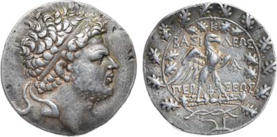Лот №11,  Древняя Греция. Македония. Царь Персей. Тетрадрахма 179-168 гг до н.э.