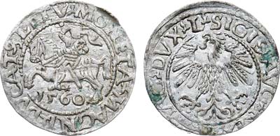 Лот №125,  Великого Княжество Литовское. Великий князь Сигизмунд II Август. Полугрош (1/2 гроша) 1560 года.