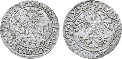 Лот №126,  Великого Княжество Литовское. Великий князь Сигизмунд II Август. Полугрош (1/2 гроша) 1562 года.