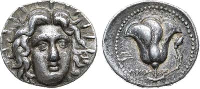 Лот №12,  Древняя Греция. Кария. Родос. Тетрадрахма 304-189 гг до н.э.