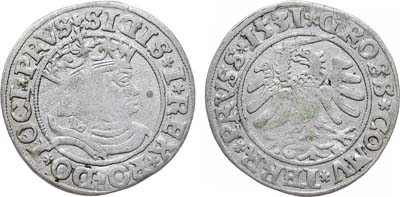 Лот №133,  Королевство Польское. Король Сигизмунд I Старый. Грош 1531 года.