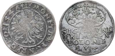 Лот №136,  Польша. Королевство. Король Сигизмунд I Старый. 1 грош 1546 года (ST).