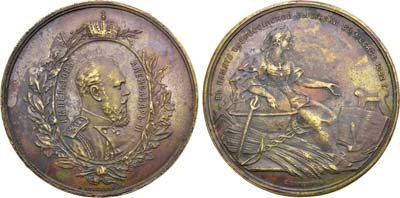 Лот №1487, Медаль 1882 года. В память Всероссийской выставки в Москве.