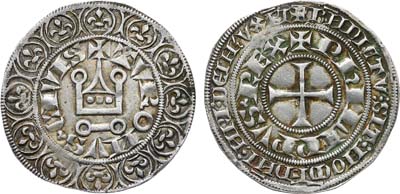 Лот №152,  Франция. Королевство. Король Филипп IV Красивый. Турский грош 1285-1314 гг.