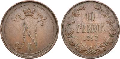 Лот №1554, 10 пенни 1897 года.