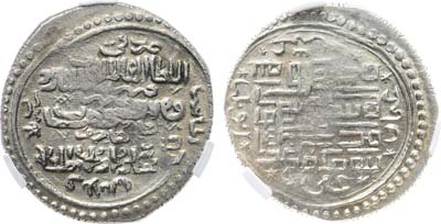 Лот №155,  Государство Хулагуидов. Ильхан Абу Саид. 6 дирхемов 1334-1336 гг. В слабе CPRC AU 58.