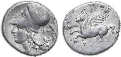 Лот №15,  Древняя Греция. Город Коринф. Статер 375-300 гг до н.э.