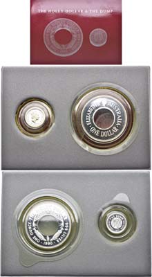 Лот №160,  Австралия. Комплект Holey Dollar @ Dump 1990 года.