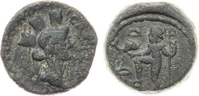 Лот №18,  Испания. г. Картея под Римским владычеством. Семис 204-154 гг. до н.э..