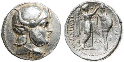 Лот №21,  Государство Селевкидов. Правитель Селевк I Никатор. Вторая сатрапия и царствование (312–281 гг. до н. э). Тетрадрахма 300-295 гг. до н.э.