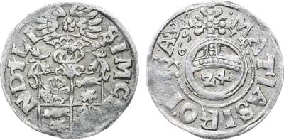 Лот №222,  Германия. Княжество Липпе-Детмольд. Граф Герман Адольф. 1/24 талера 1654 года.