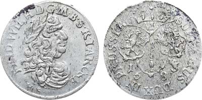 Лот №227,  Германия. Княжество Бранденбург-Пруссия. Герцог Фридрих Вильгельм I Бранденбургский. 6 грошей 1683 года. HS.