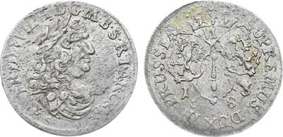 Лот №228,  Германия. Герцогство Бранденбург-Пруссия. Курфюрст Фридрих Вильгельм I. 6 грошей (шестак) 1683 года (HS).