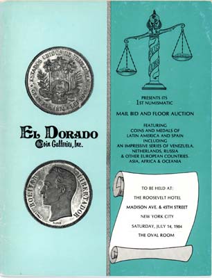 Лот №2297,  El Dorado. Сoin Galleries. Каталог аукциона 1.