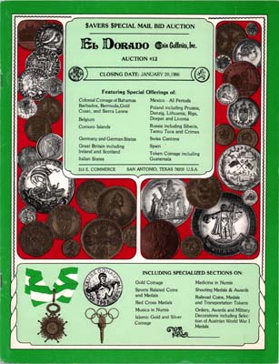 Лот №2298,  El Dorado. Coin Galleries. Каталог аукциона 12.