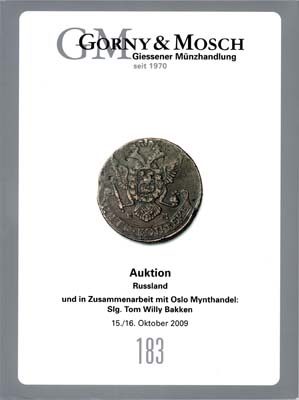 Лот №2301,  Gorny&Mosch (совместно с аукционом Oslo Mynthandel). Каталог аукциона 183. Коллекция Тома Вилли Баккена.