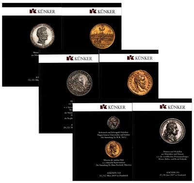 Лот №2313,  Kuenker. Лот из 6 аукционных каталогов.