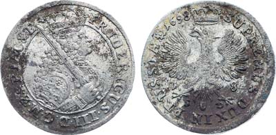 Лот №237,  Германия. Княжество Бранденбург-Пруссия. Герцог Фридрих III. 18 грошей 1698 года.