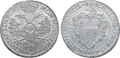 Лот №244,  Германия. Вольный город Любек. 48 шиллингов 1752 года.