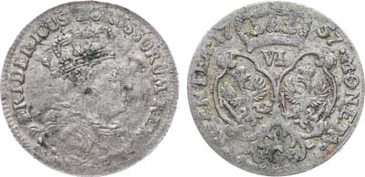 Лот №247,  Германия. Королевство Пруссия. Король Фридрих II. 6 грошей 1757 года.