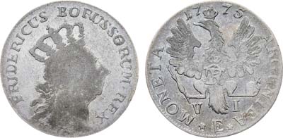 Лот №253,  Германия. Королевство Пруссия. Король Фридрих II Великий. 6 грошей 1775 года.