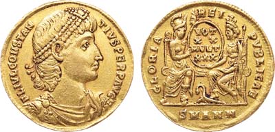 Лот №47,  Римская империя. Император Констанций II (Август 337-361 гг.) Солид 348-353 гг.