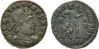 Лот №49,  Римская империя. Император Грациан. Центенионалий 367-383 гг.