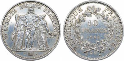 Лот №515,  Франция. Пятая республика. 10 франков 1965 года.