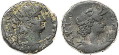 Лот №51,  Римская империя. Провинция Египет. Император Нерон. Тетрадрахма 12 года правления (65/6 гг. н.э.).