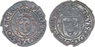 Лот №525,  Швеция. Королевство. Король Юхан III. 2 эре 1573 года.
